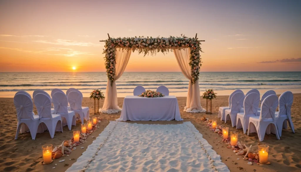 deco mariage plage