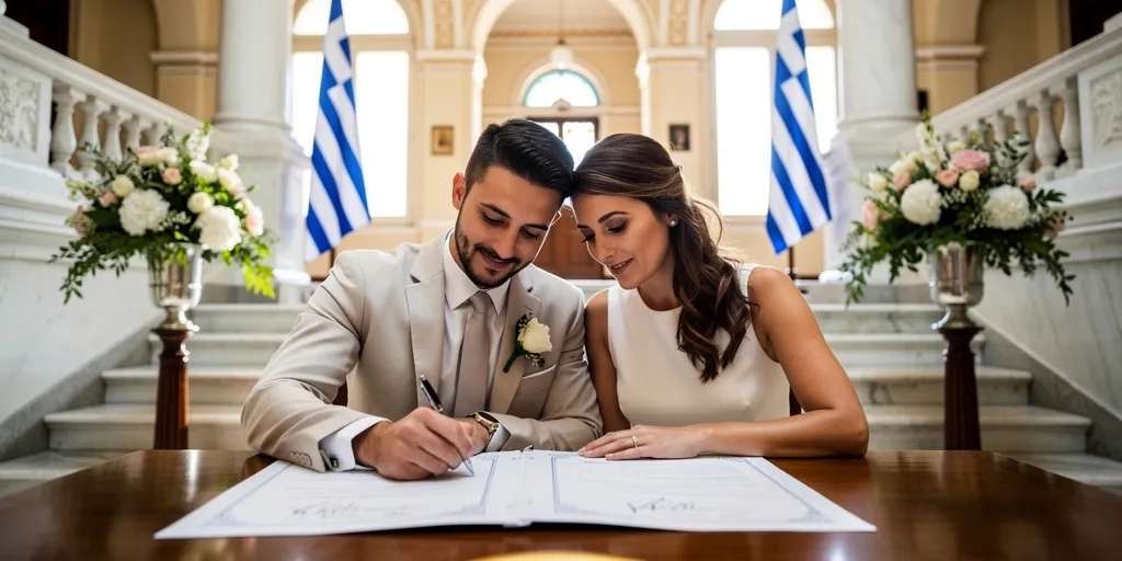 se marier en grèce